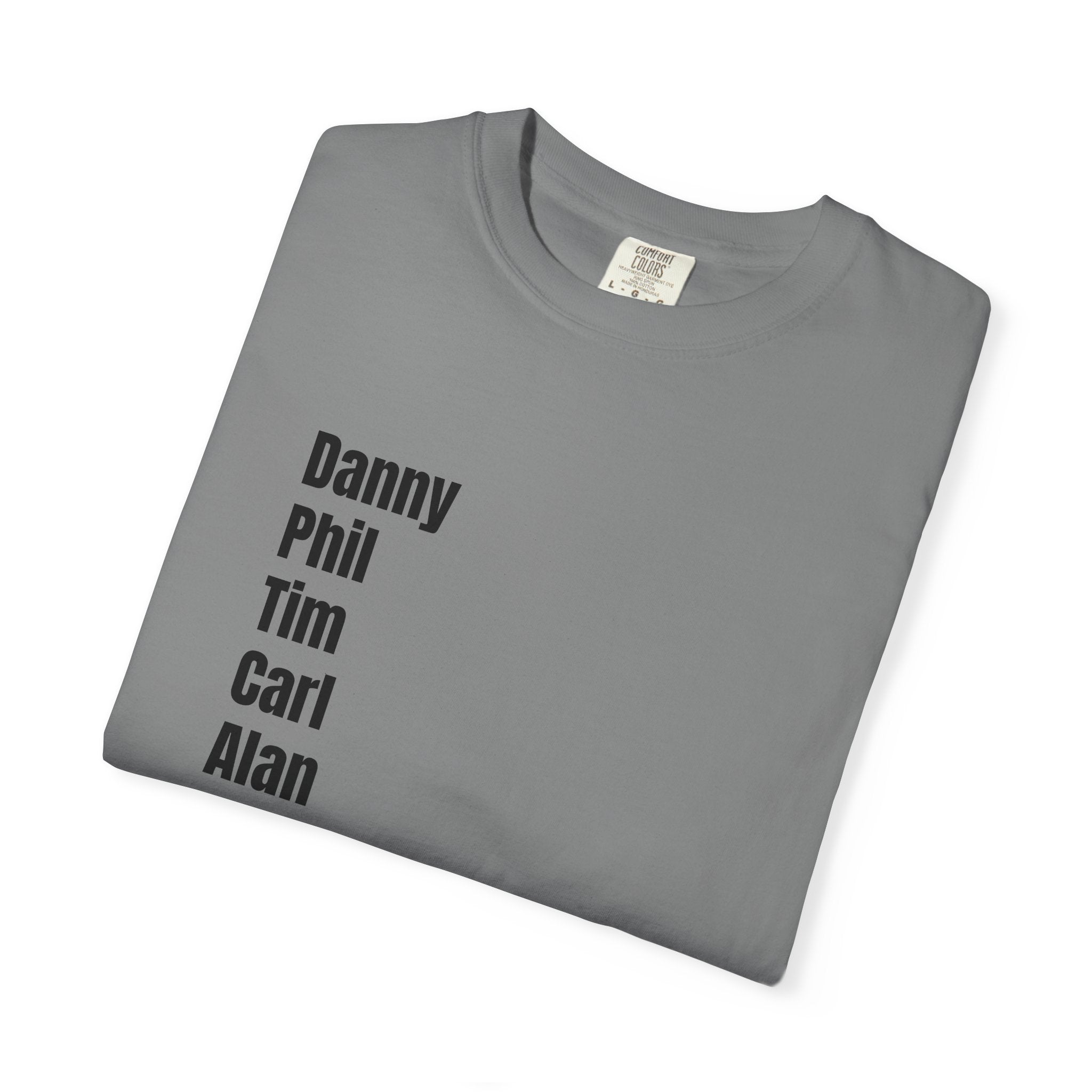 Dad Name List T-Shirt — Personalized Family Names Tee (To Go Vintage Back Design)
