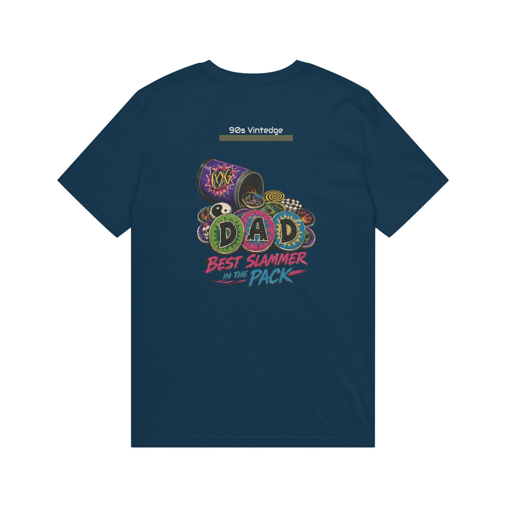 Dad POGS Gamer T-Shirt — “Best Slammer in the Pack” Retro Dice & Tokens Tee