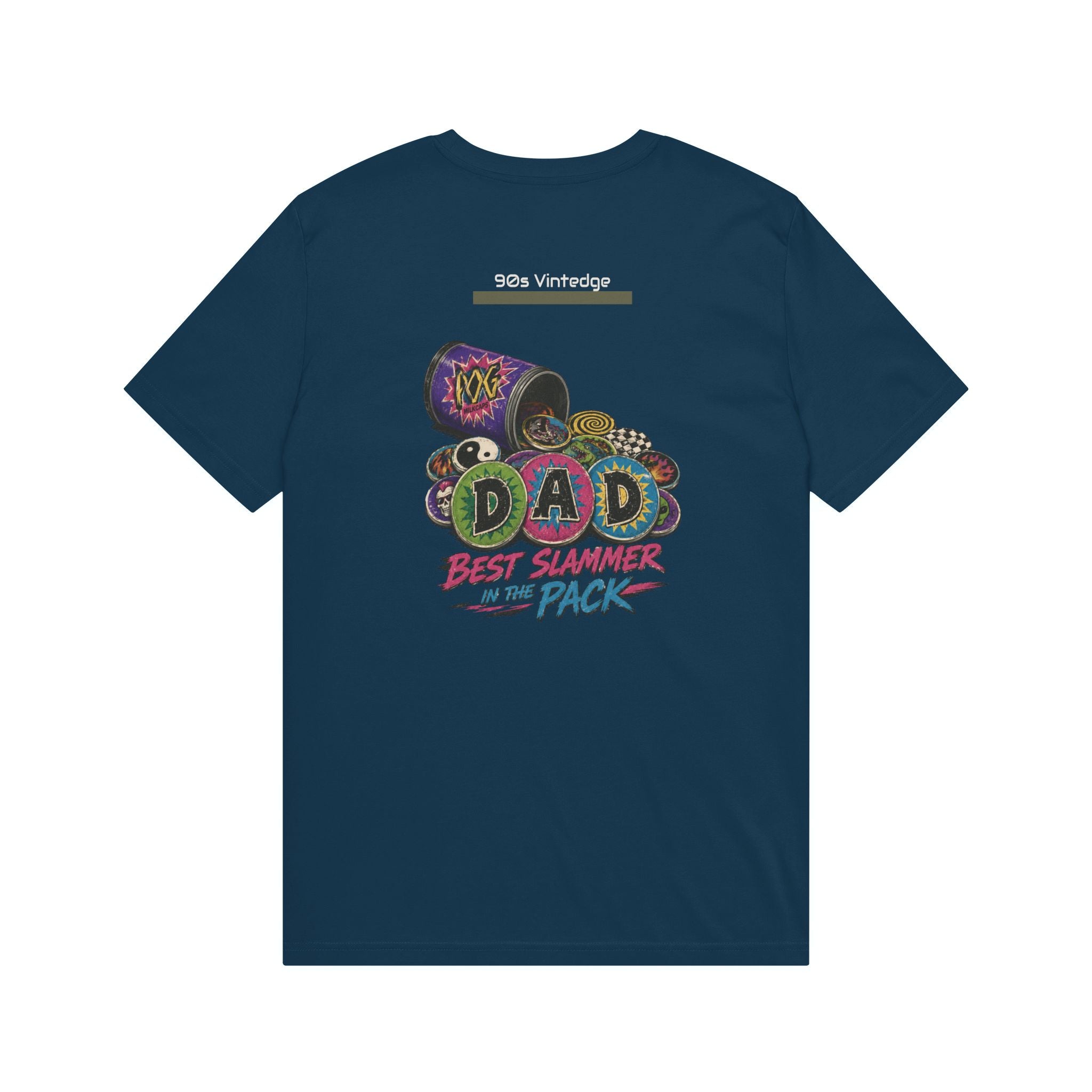 Dad POGS Gamer T-Shirt — “Best Slammer in the Pack” Retro Dice & Tokens Tee