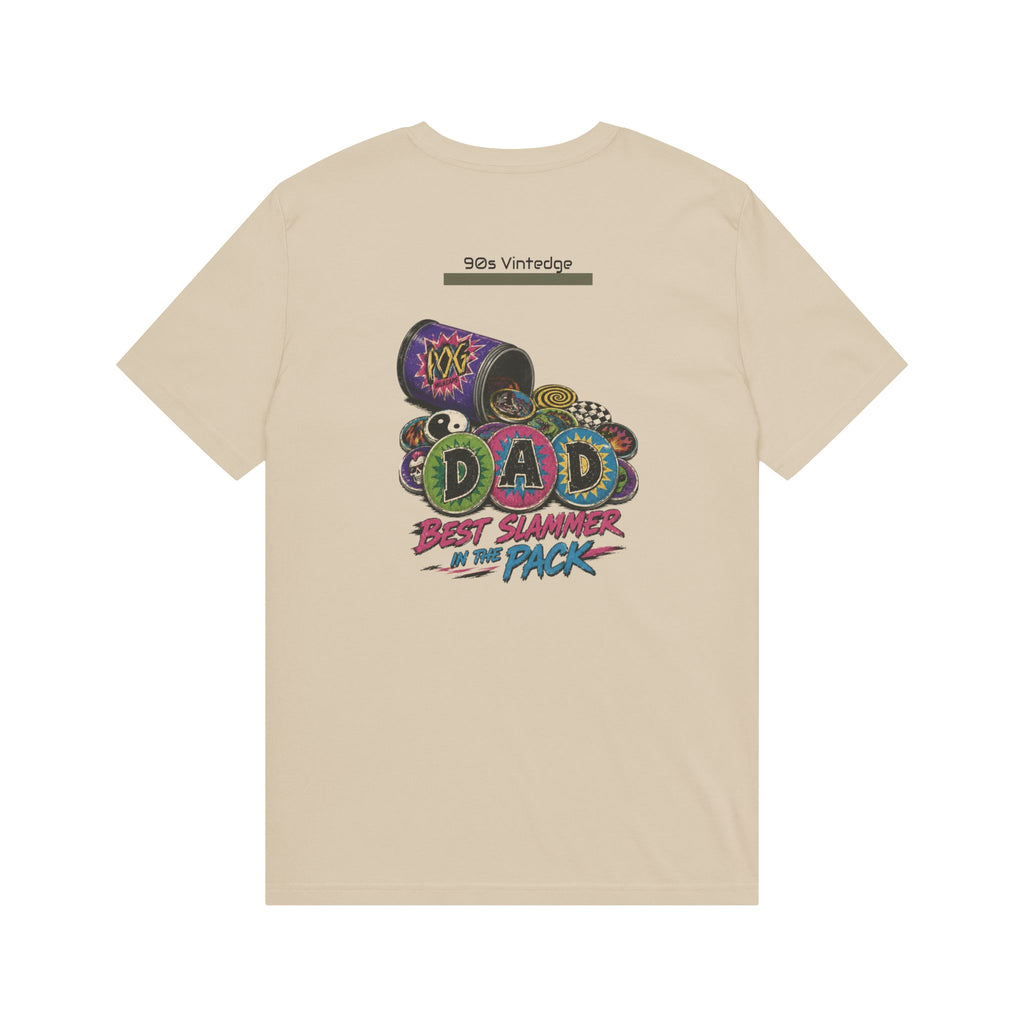 Dad POGS Gamer T-Shirt — “Best Slammer in the Pack” Retro Dice & Tokens Tee