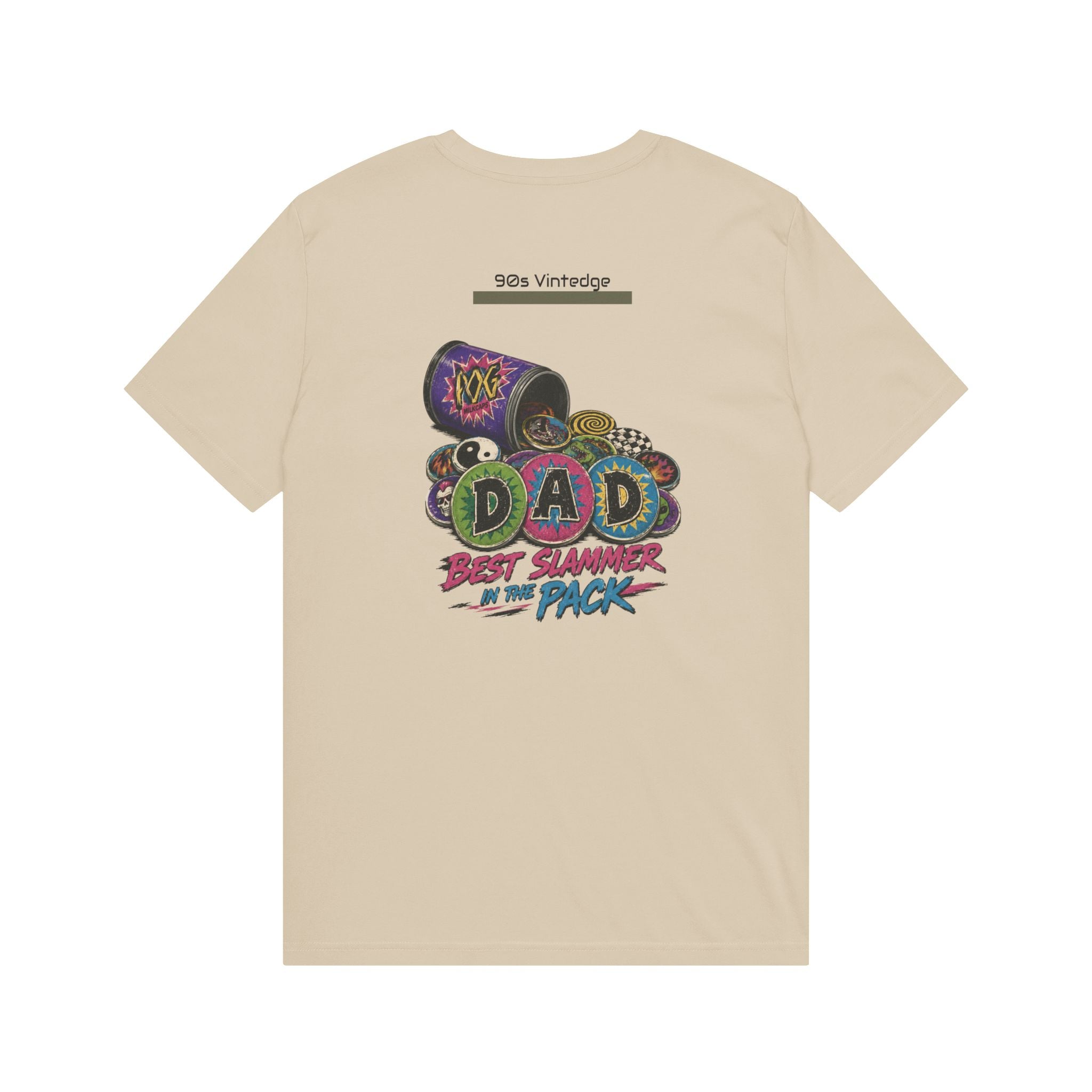 Dad POGS Gamer T-Shirt — “Best Slammer in the Pack” Retro Dice & Tokens Tee