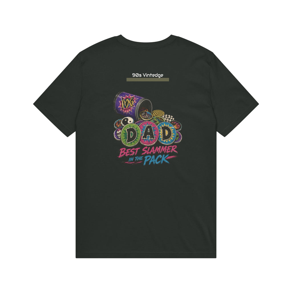 Dad POGS Gamer T-Shirt — “Best Slammer in the Pack” Retro Dice & Tokens Tee