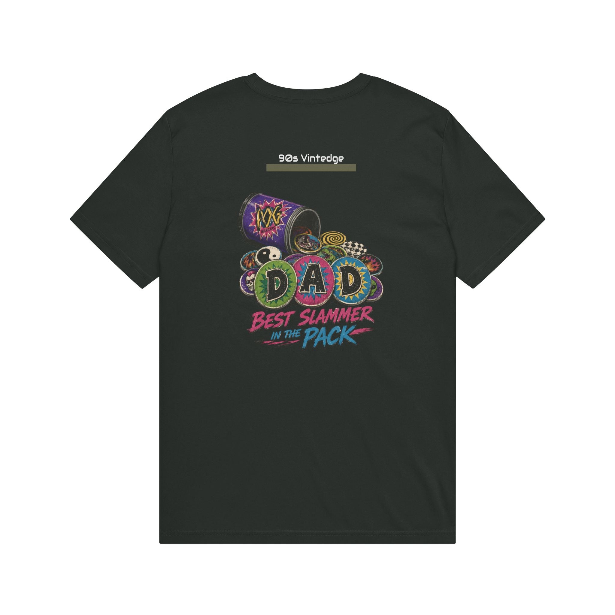 Dad POGS Gamer T-Shirt — “Best Slammer in the Pack” Retro Dice & Tokens Tee